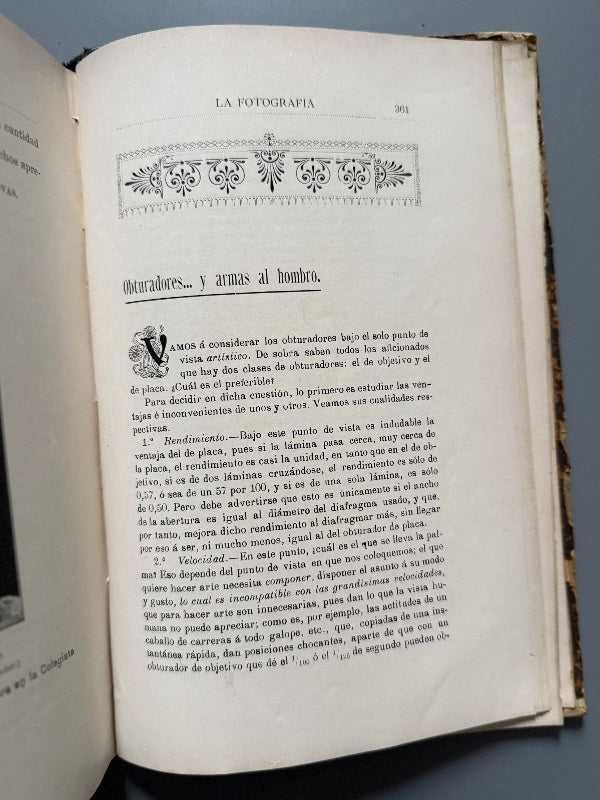 Revista La Fotografía. 33 números (años I, V y  VI) - Madrid, 1901-1902/ 1905-1906/ 1906-1907