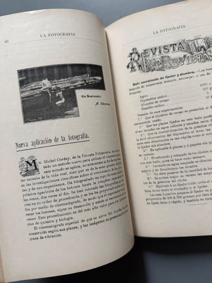 Revista La Fotografía. 33 números (años I, V y  VI) - Madrid, 1901-1902/ 1905-1906/ 1906-1907