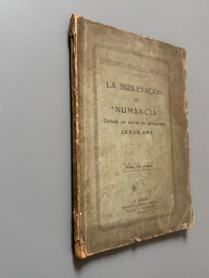 La sublevación del Numancia, Jesús Ara - Tipografía Obrera Coruñesa, 1923