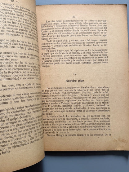La sublevación del Numancia, Jesús Ara - Tipografía Obrera Coruñesa, 1923