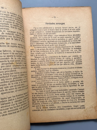 La sublevación del Numancia, Jesús Ara - Tipografía Obrera Coruñesa, 1923