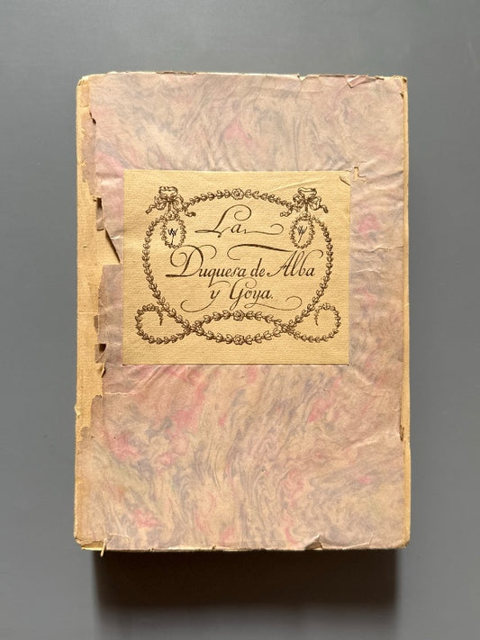 La Duquesa de Alba y Goya, Joaquín Ezquerra del Bayo - Est. Tip. Blans, 1928