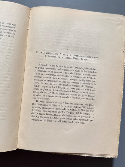 La Duquesa de Alba y Goya, Joaquín Ezquerra del Bayo - Est. Tip. Blans, 1928