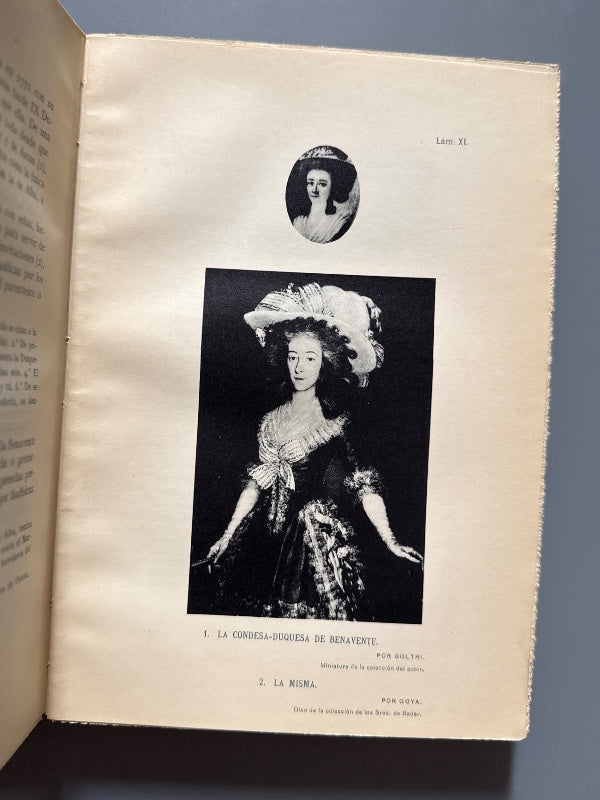 La Duquesa de Alba y Goya, Joaquín Ezquerra del Bayo - Est. Tip. Blans, 1928