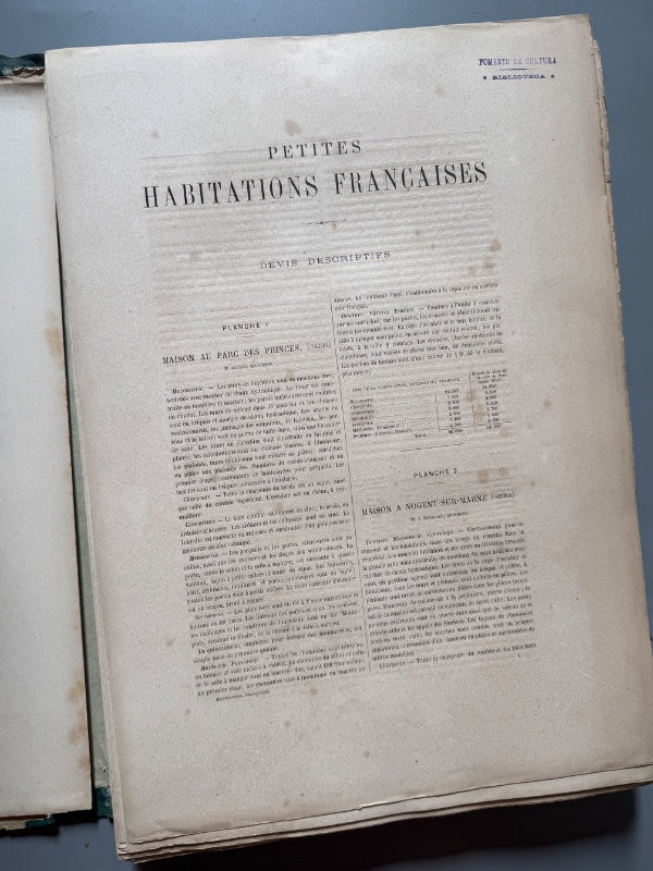 Petites habitations françaises, J. Boussard - A. Morel et Cie, 1879