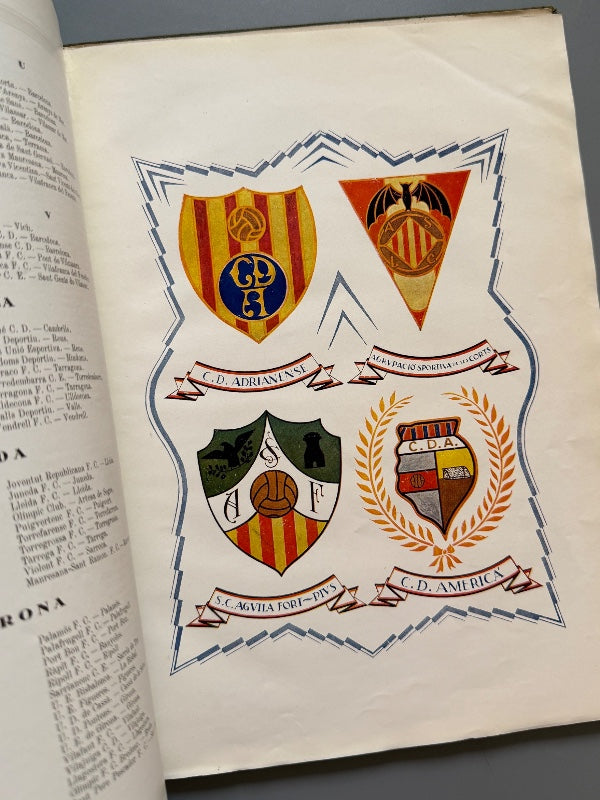 Llibre d'or del futbol català. Presentación del libro - Organitzacions Monjoia, 1927