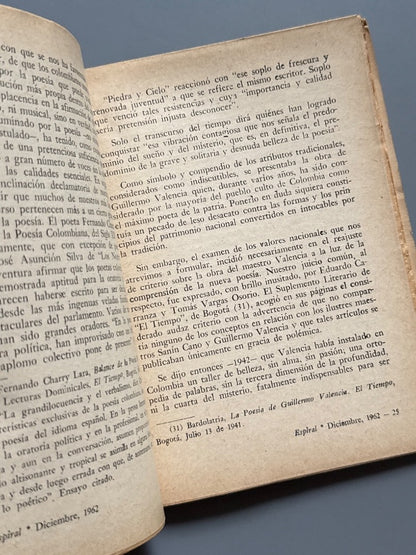 Espiral. Letras y Arte. Nº85 (artículo Poesía femenina en el Paraguay) - Diciembre, 1962