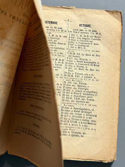Lo rat-penat. Calendari llemosí 1877, Constantí Llombart - Estampa de Joseph M. Blesa, 1876