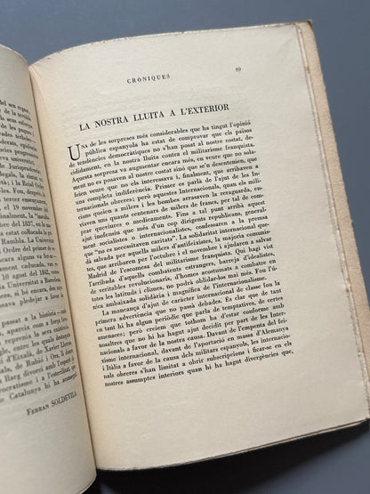 La Revista de Catalunya. En una nit obscura, Mercè Rodoreda - Nº82, enero de 1938