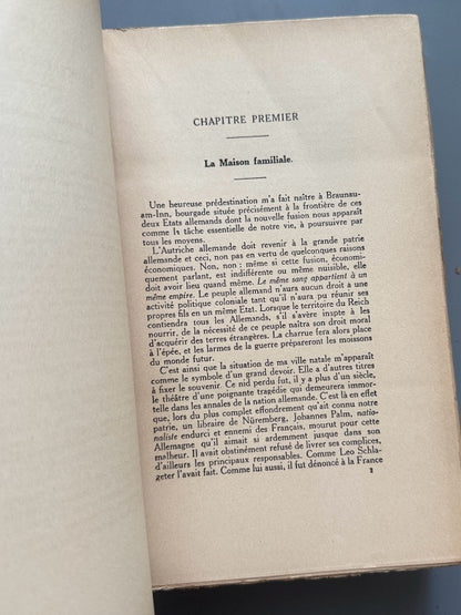 Mein Kampf. Mon combat, Adolf Hitler (1ª ed. francesa) - Nouvelles Éditions Latines, 1934