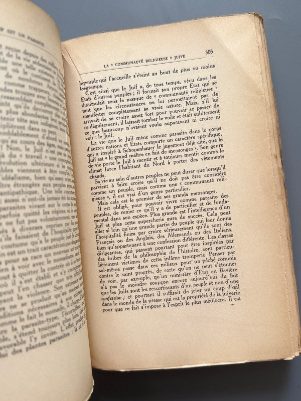 Mein Kampf. Mon combat, Adolf Hitler (1ª ed. francesa) - Nouvelles Éditions Latines, 1934