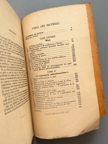 Mein Kampf. Mon combat, Adolf Hitler (1ª ed. francesa) - Nouvelles Éditions Latines, 1934