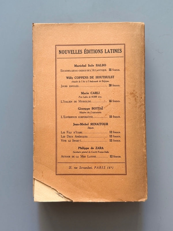Mein Kampf. Mon combat, Adolf Hitler (1ª ed. francesa) - Nouvelles Éditions Latines, 1934