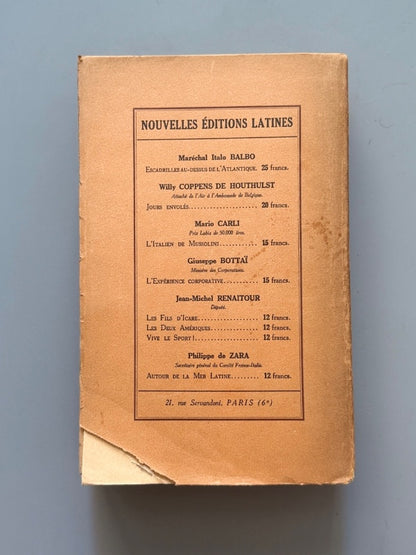 Mein Kampf. Mon combat, Adolf Hitler (1ª ed. francesa) - Nouvelles Éditions Latines, 1934
