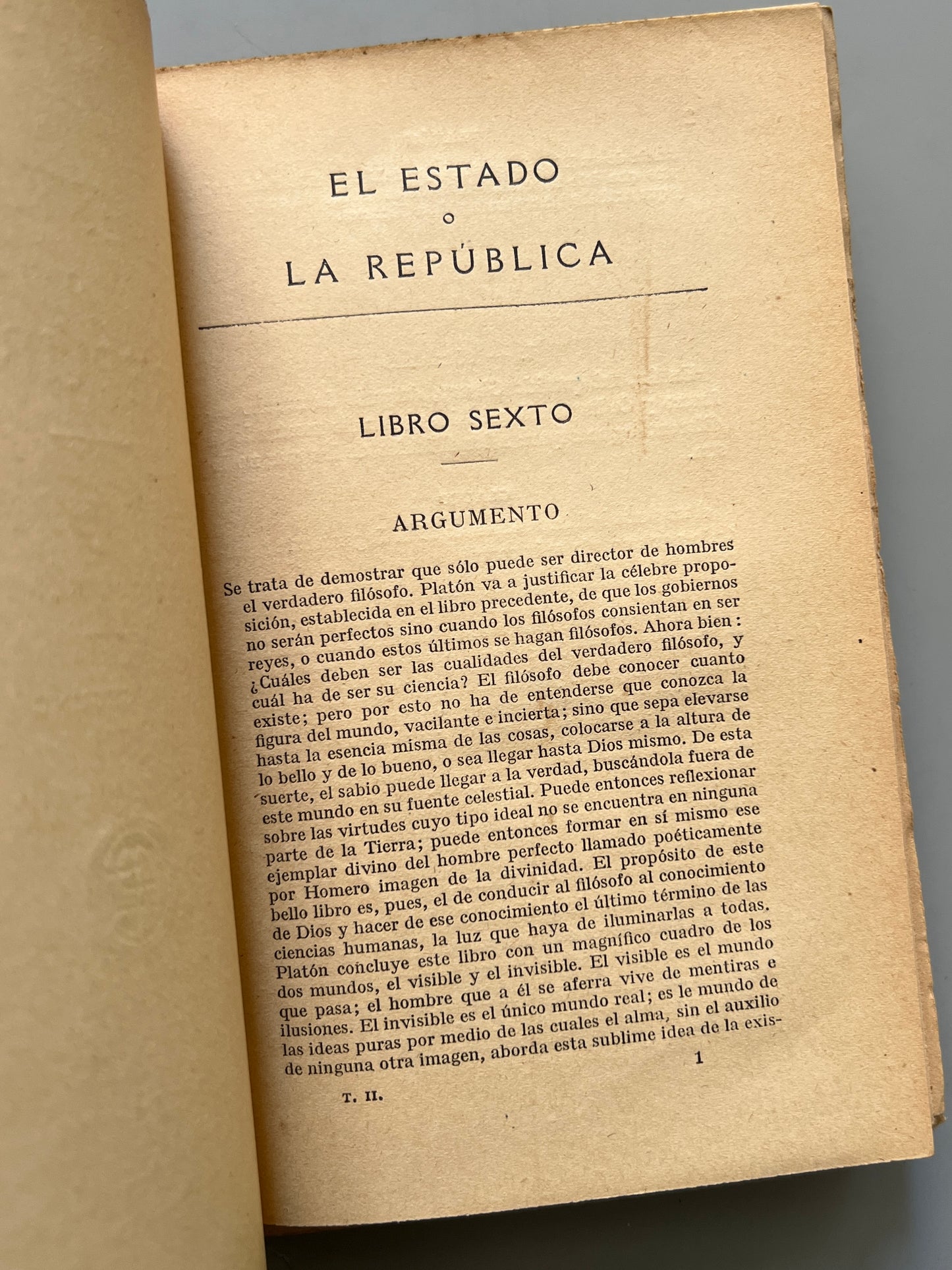 Libro de: El Estado o la República, Platón - Garnier Hermanos, ca. 1900