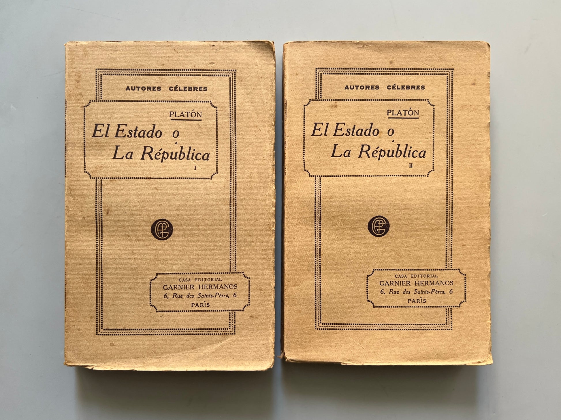 Libro de: El Estado o la República, Platón - Garnier Hermanos, ca. 1900