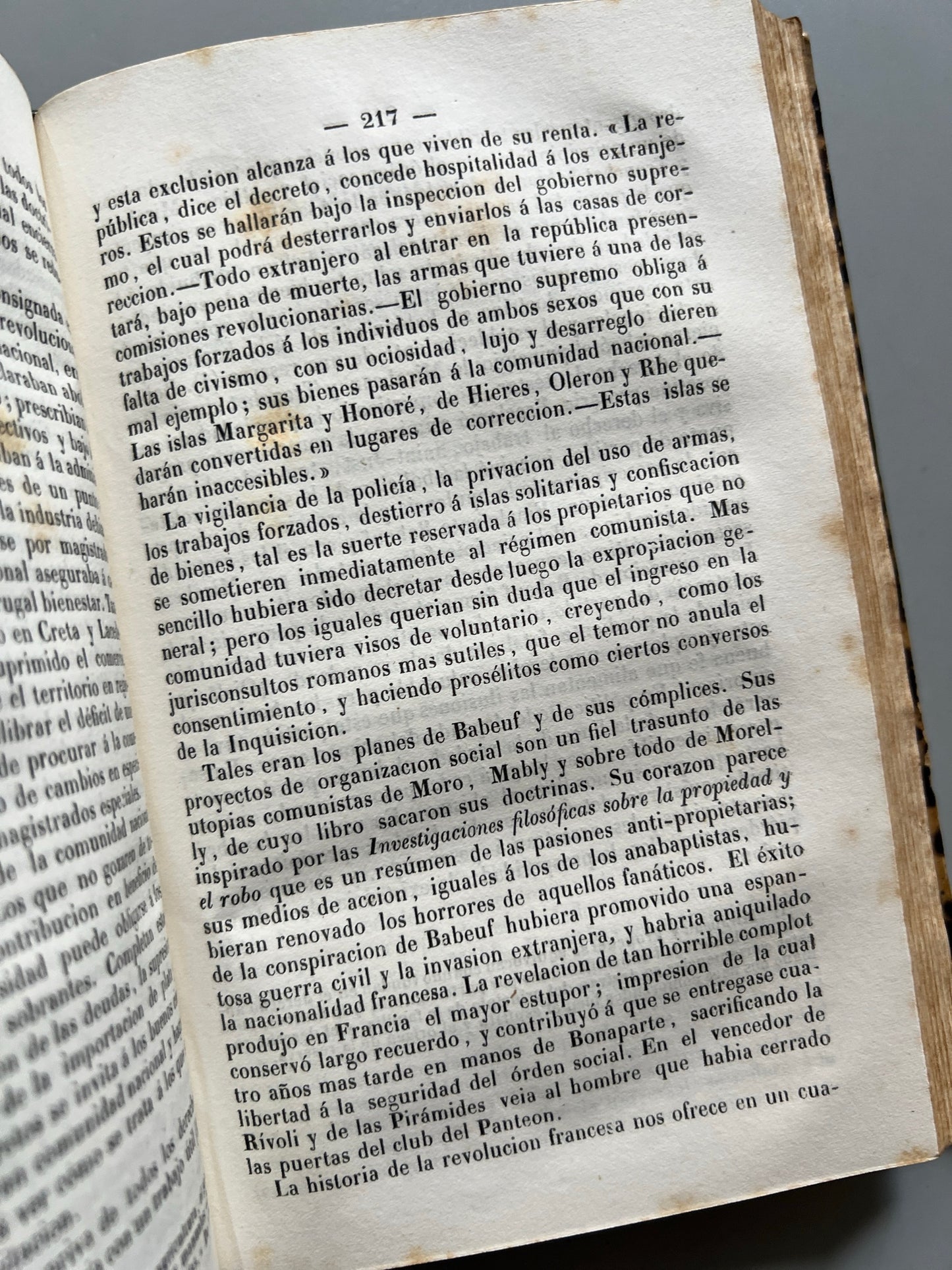 Libro de: Historia del Comunismo, Alfredo Sudre - Imprenta del Diario de Barcelona, 1860