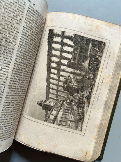 Libro de: Historia de España + Estadística moderna el territorio español - Imprenta del Imparcial, 1843
