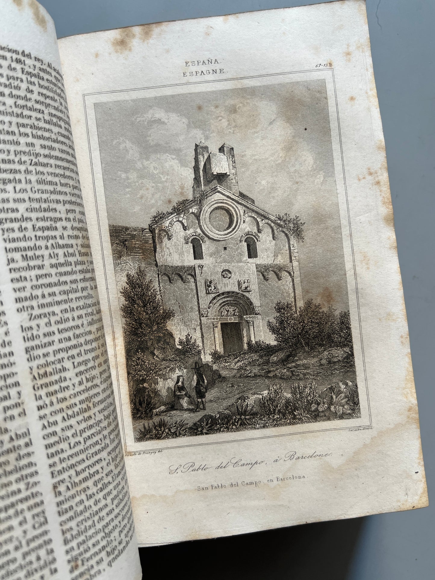 Libro de: Historia de España + Estadística moderna el territorio español - Imprenta del Imparcial, 1843