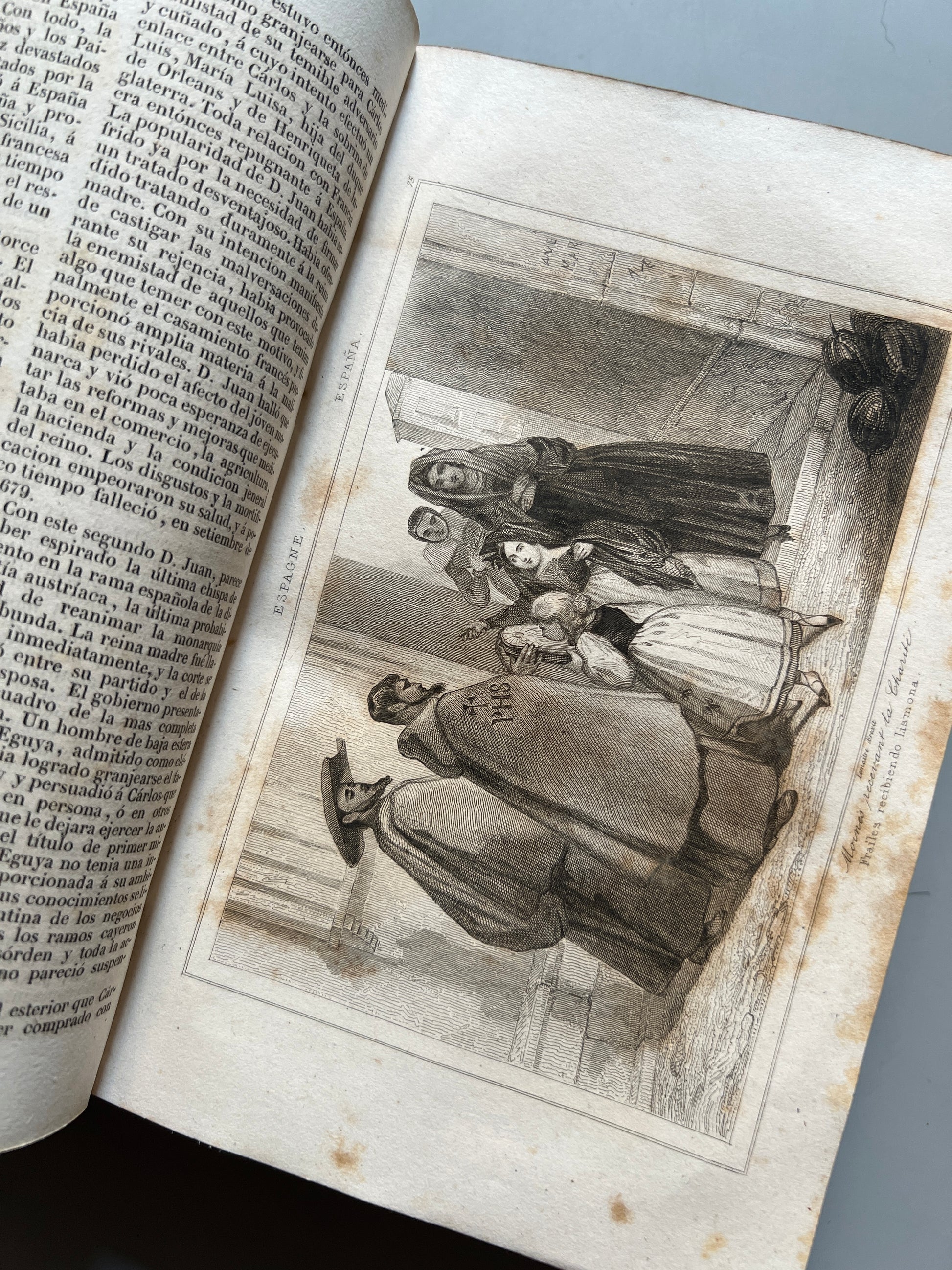 Libro de: Historia de España + Estadística moderna el territorio español - Imprenta del Imparcial, 1843