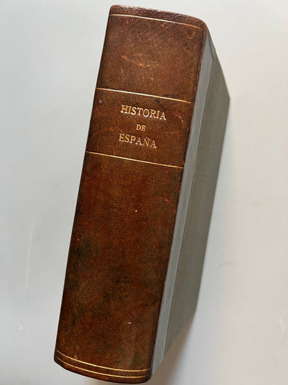 Libro de: Historia de España + Estadística moderna el territorio español - Imprenta del Imparcial, 1843