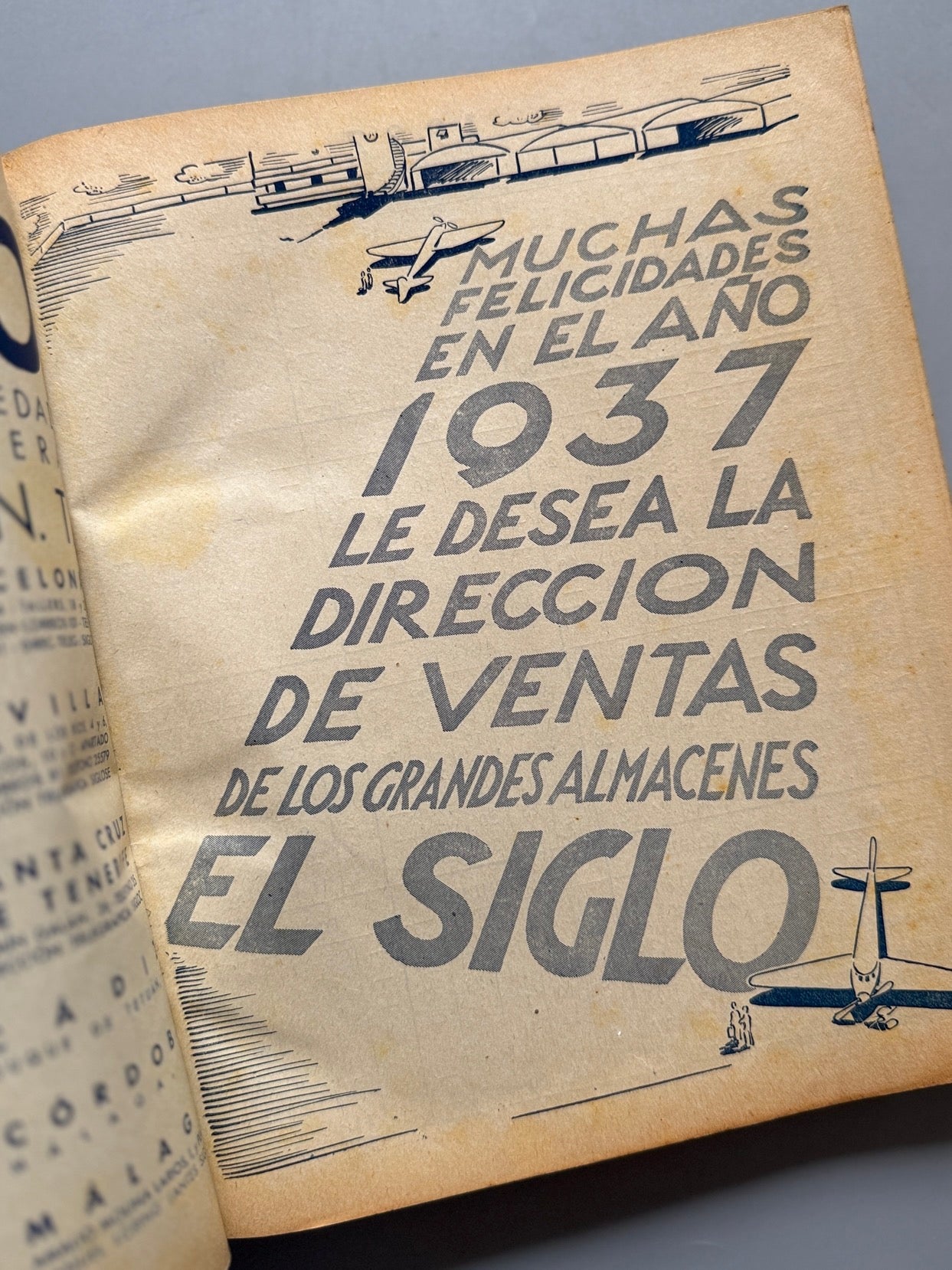 Libro de: Dietario de los almacenes El Siglo 1937
