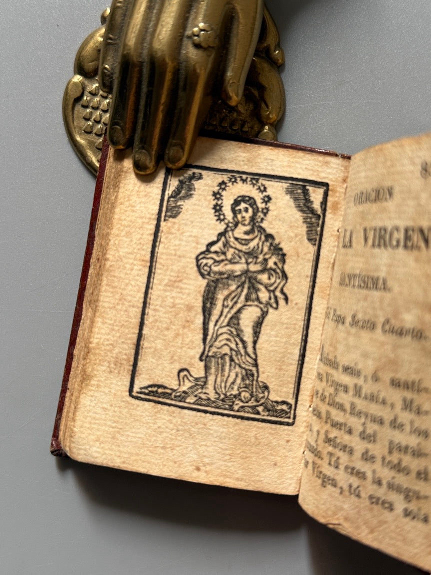 Libro de: Meditaciones para el santo sacrificio de la Misa, Pablo Minguet (miniatura) - Ramón M. Indar, 1837