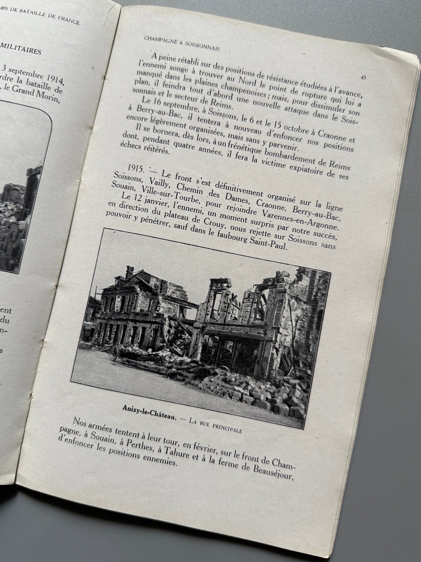 Libro de: Les champs de bataille de France - Les chemins de fer du nord et de l'est, ca. 1920