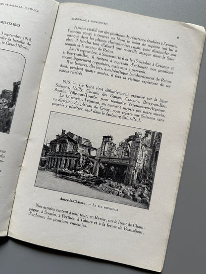 Libro de: Les champs de bataille de France - Les chemins de fer du nord et de l'est, ca. 1920
