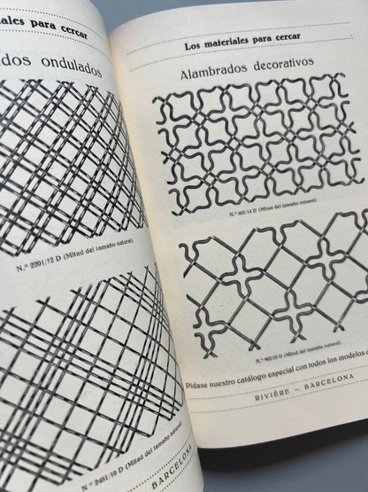 Libro de: La teoría y la práctica del cercado, Rivière y C.ª - ca. 1920