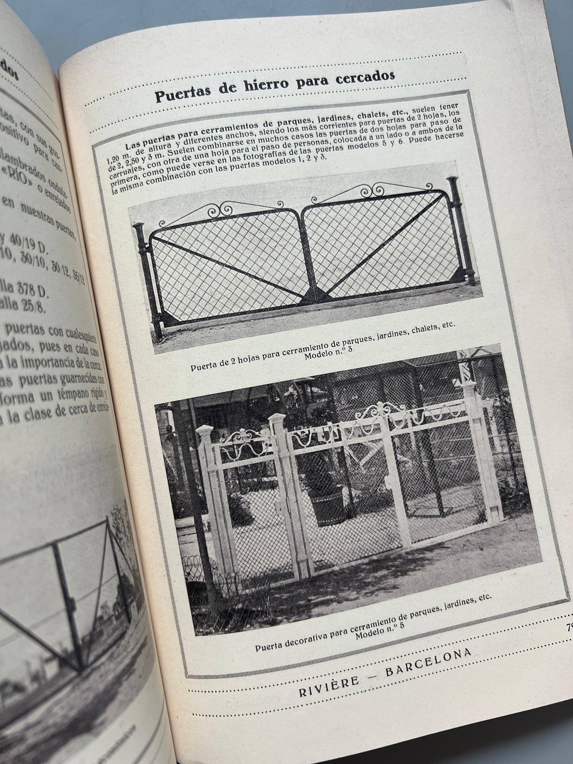 Libro de: La teoría y la práctica del cercado, Rivière y C.ª - ca. 1920