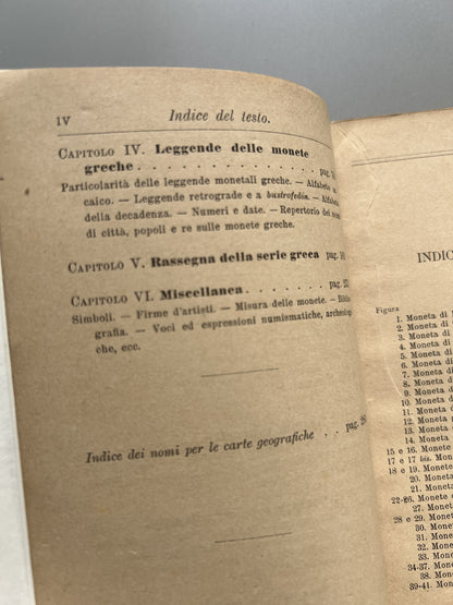 Libro de: Monete Greche, Solone Ambrosoli - Ulrico Hoepli, 1899