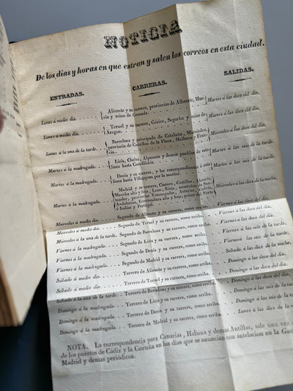 Libro de: Manual de forasteros en Valencia, J. G. - Libreria de Julian Mariana, 1841