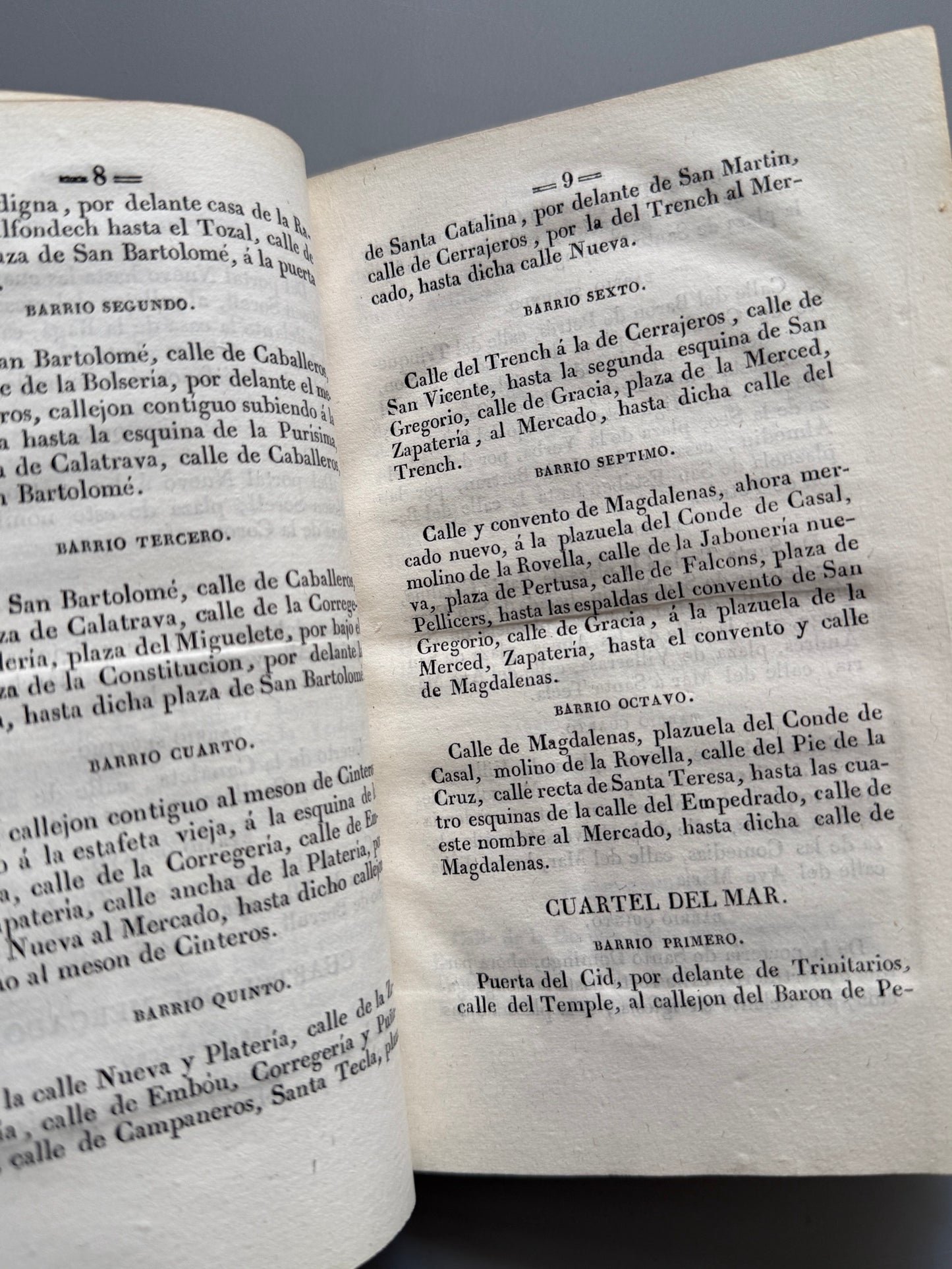 Libro de: Manual de forasteros en Valencia, J. G. - Libreria de Julian Mariana, 1841
