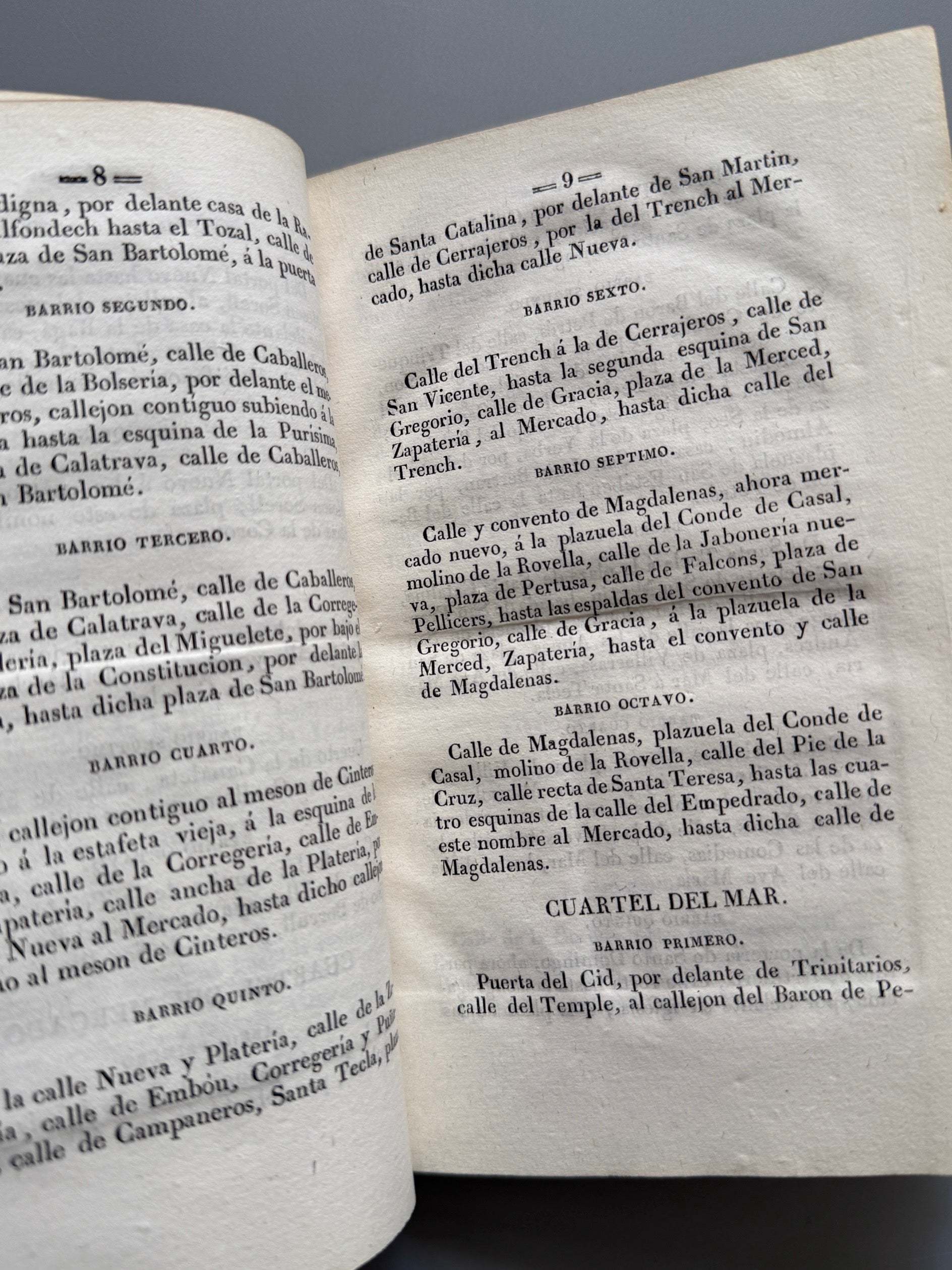 Libro de: Manual de forasteros en Valencia, J. G. - Libreria de Julian Mariana, 1841