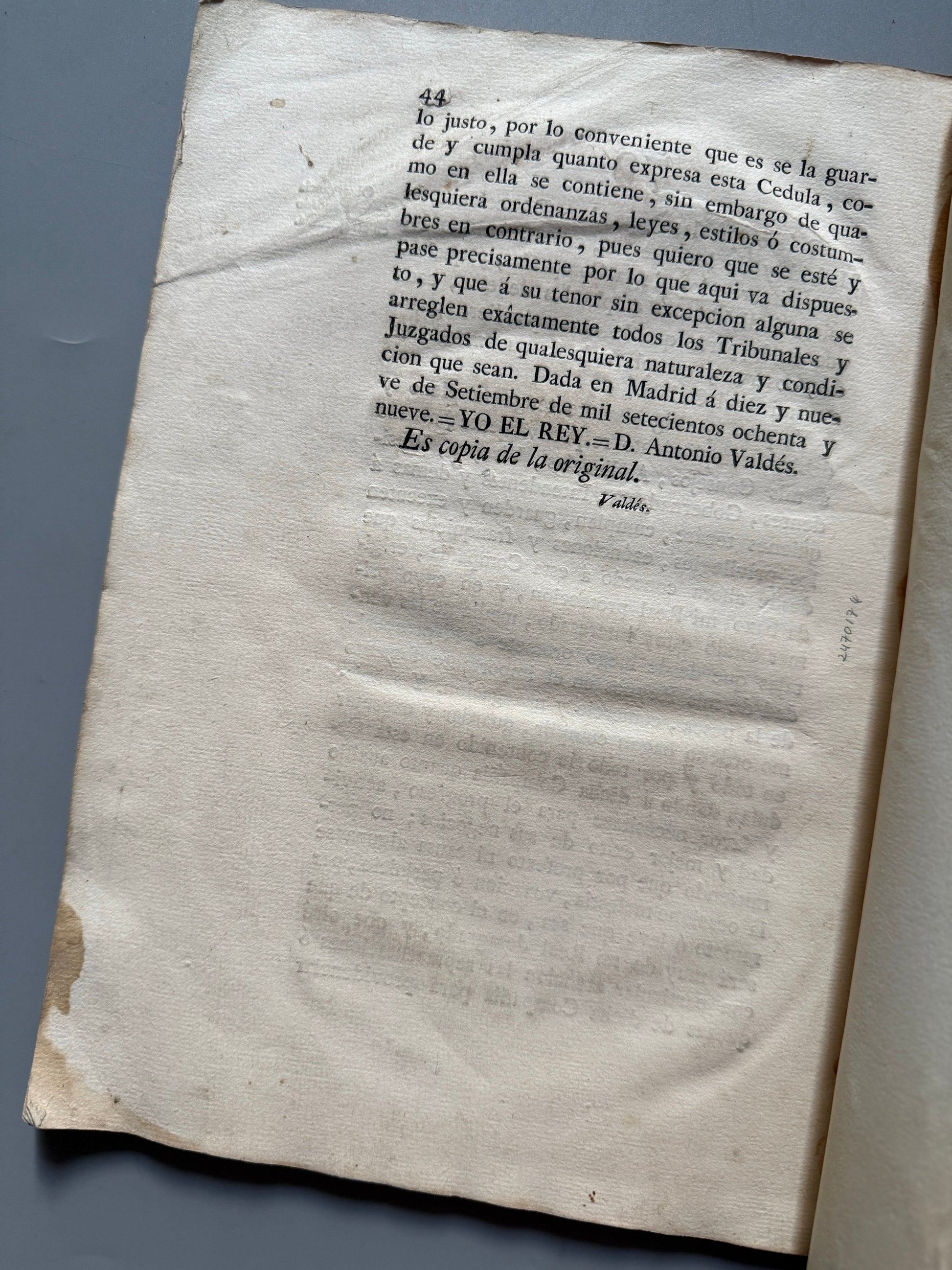 Libro de: Cédula de S. M. para el establecimiento de la Real Compañía Marítima de 19 de setiembre de 1789