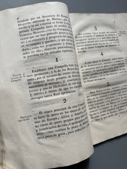 Libro de: Cédula de S. M. para el establecimiento de la Real Compañía Marítima de 19 de setiembre de 1789