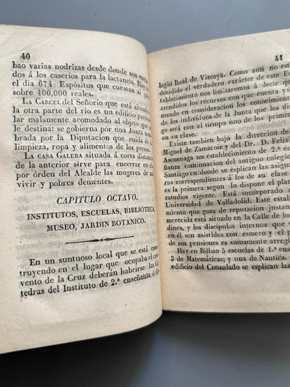 Libro de: Guia de Bilbao y conductor del viagero en Vizcaya - Imprenta de Adolfo Depont, 1846