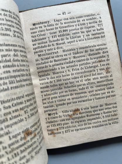 Libro de: Diccionario geográfico-estadístico de la provincia de Barcelona, Lorenzo Vidal y Tusell - 1877