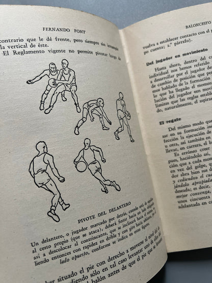 Libro de: Baloncesto, Fernando Font - Editorial Juventud, 1949