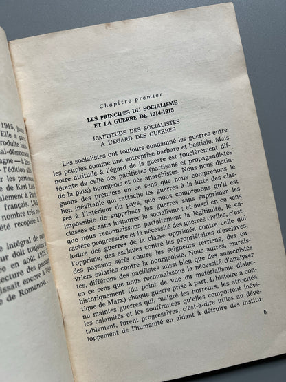 Libro de: Le socialisme et le guerre, V. I. Lenin - Ediciones en Lenguas Extranjeras, ca. 1960