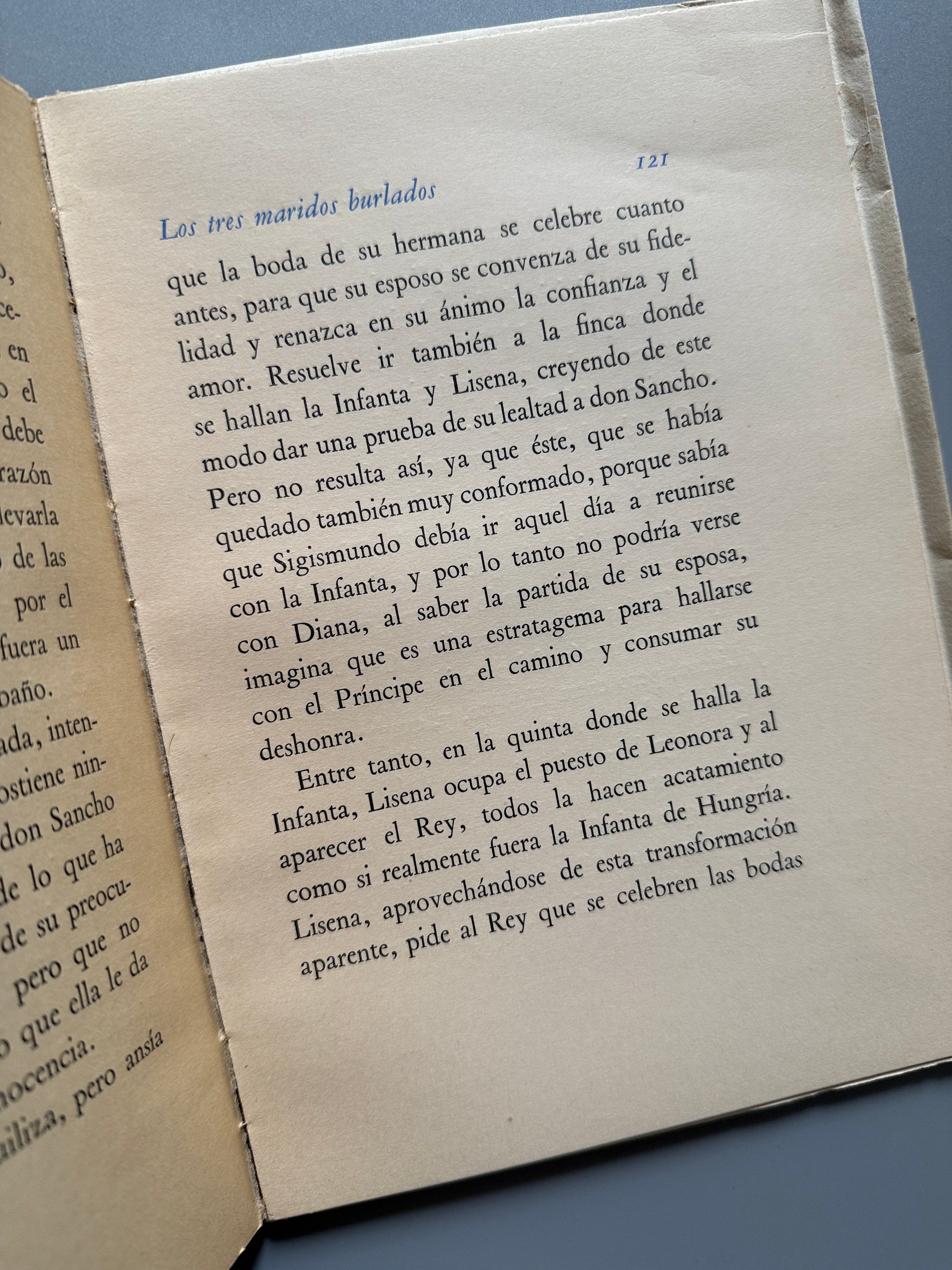 Libro de: Los Tres Maridos Burlados, Tirso De Molina (numerado, nº253) - Editorial Gustavo Gili, 1951