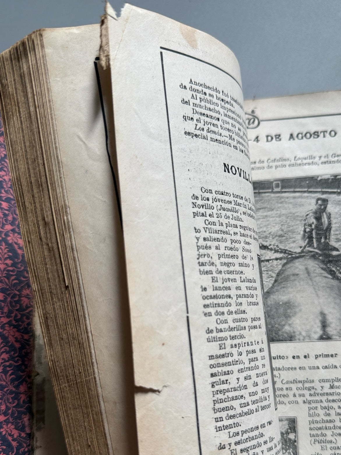 Libro de: Sol y sombra, semanario taurino ilustrado (encuadernado) - Madrid, julio 1912 - abril 1913