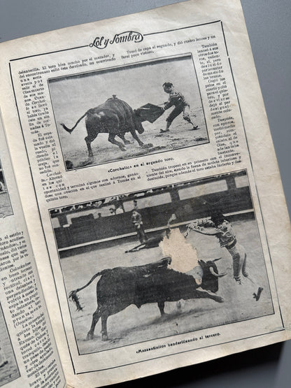 Libro de: Sol y sombra, semanario taurino ilustrado (encuadernado) - Madrid, julio 1912 - abril 1913