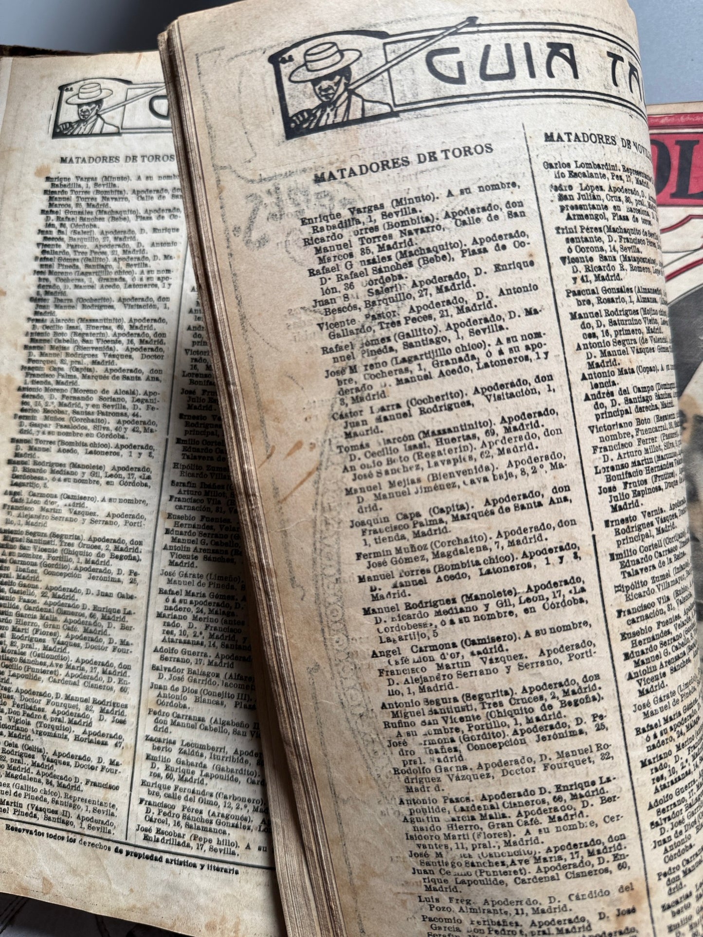 Libro de: Sol y sombra, semanario taurino ilustrado (encuadernado) - Madrid, julio 1912 - abril 1913