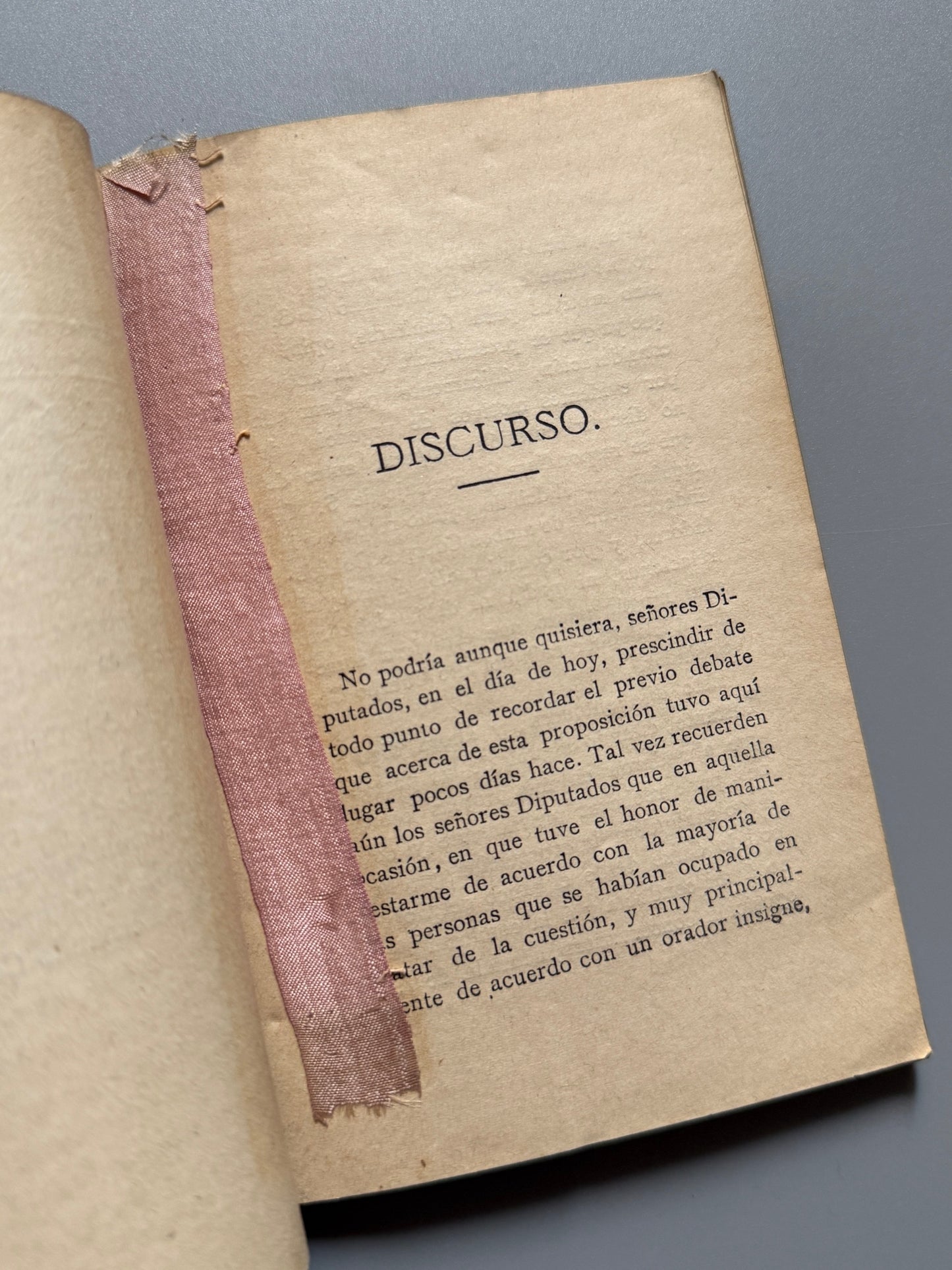 Libro de: Discurso en defensa de la producción nacional, Antonio Cánovas del Castillo - 1884