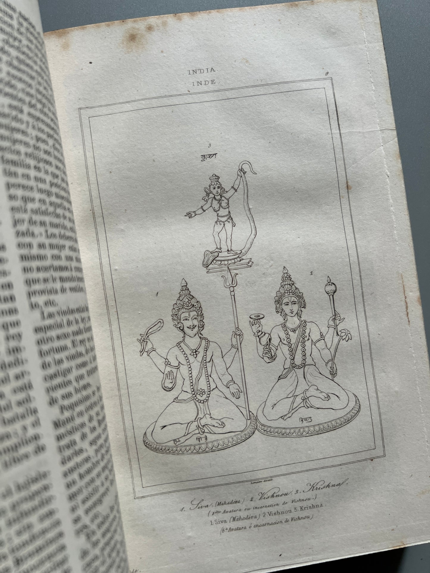 Libro de: Historia de la India, Jawciguy - Imprenta del Imparcial, 1845