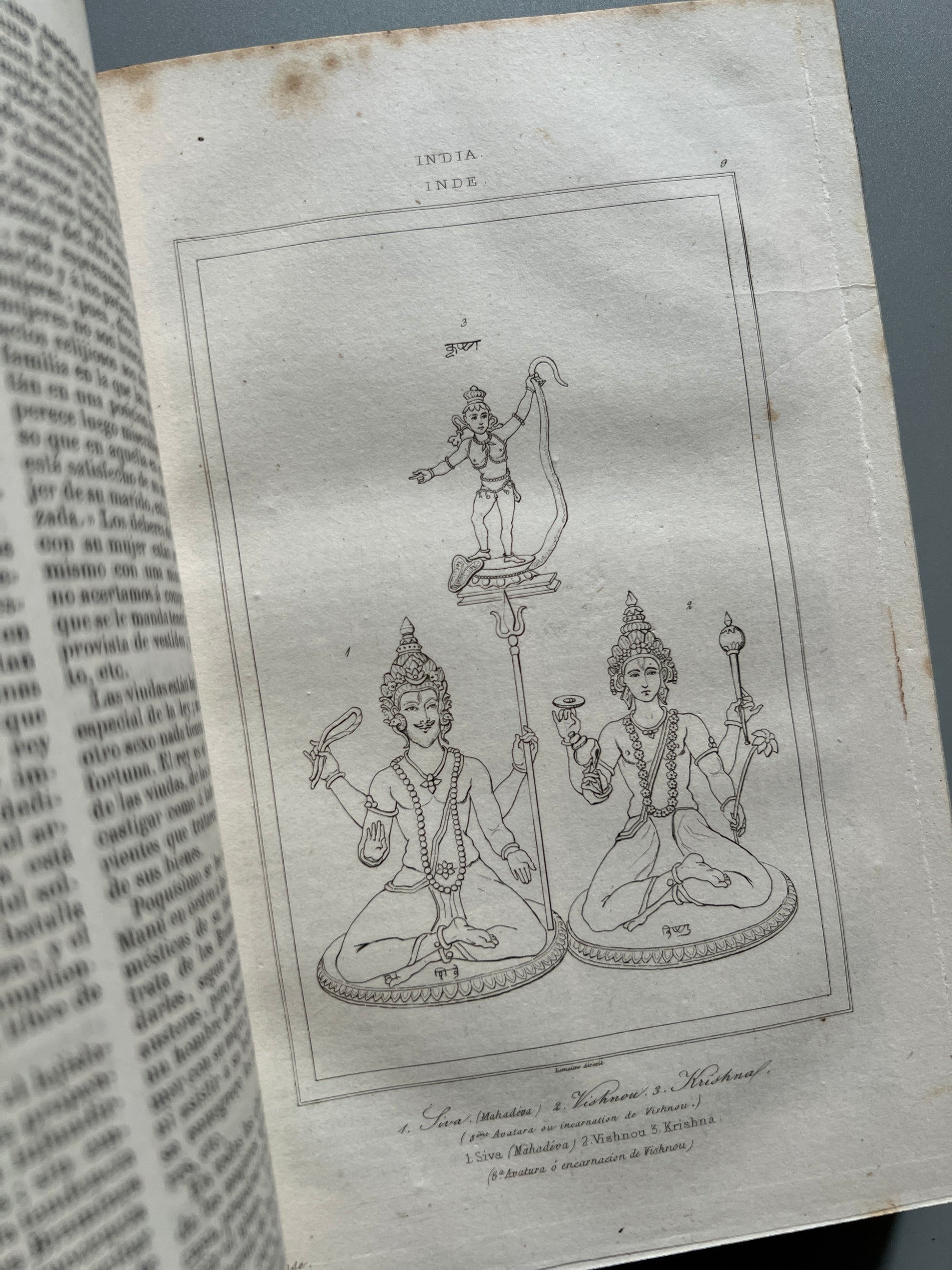 Libro de: Historia de la India, Jawciguy - Imprenta del Imparcial, 1845