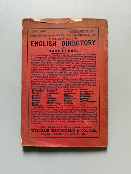 Libro de: Macdonald's tourists' guide to Glasgow, Alex W. Stewart, William Macdonald & Cº, ca. 1905