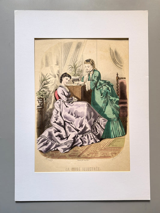 Grabado de moda - La Mode Illustrée, 1870